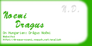 noemi dragus business card
